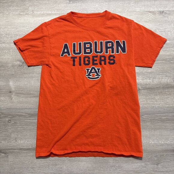 Unbranded Other - Auburn Tigers T Shirt Orange NCAA College Graphic Logo Short Sleeve Tee
